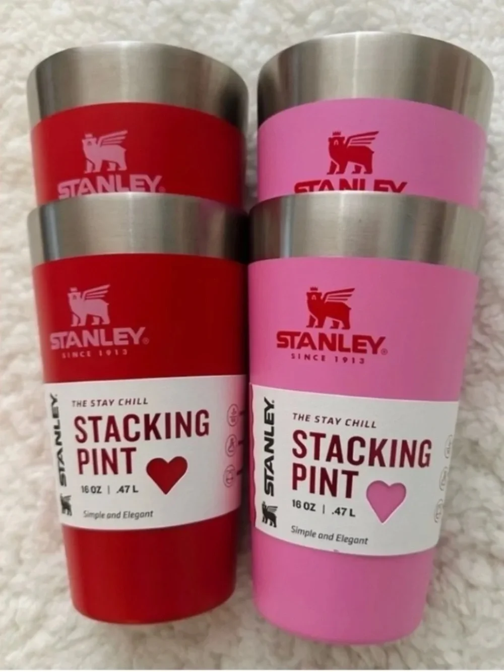 Stanley 16 oz. Stackable Cup - Valentines Day Collection Limited Edition - NEW - Picture 5 of 7